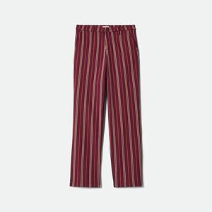 NWT Brixton Womens Multicolor Striped High Waisted Straight Leg Pants Size 26W